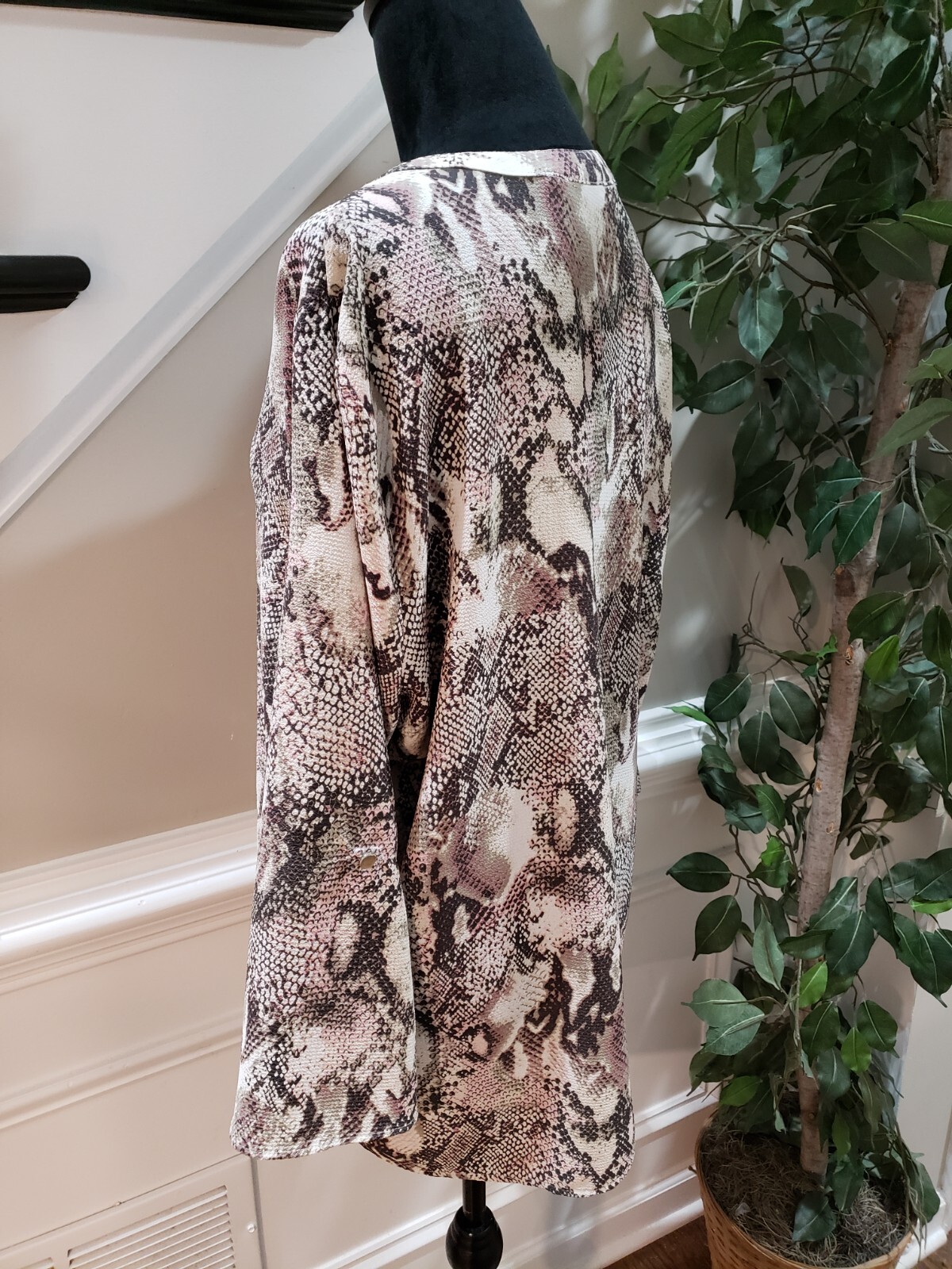 Notations Women's Multicolor Polyester V-Neck Lon… - image 6