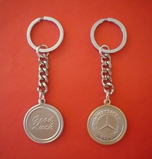 MERCEDES BENZ SCHL&Uuml;SSELANH&Auml;NGER DISIGN SELTENE ( UNIKAT) MASSIV MESSING 35 MM &Oslash;