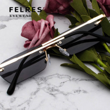 Men Women Metal Small Frame Outdoor Sunglasses Driving Rimless Glasses Hot