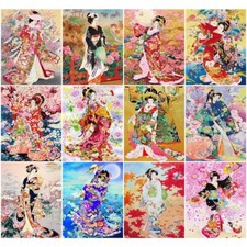 Paint by Number Kits Japanese Girls Geisha Oriental Paint for Adults 16 x 20in