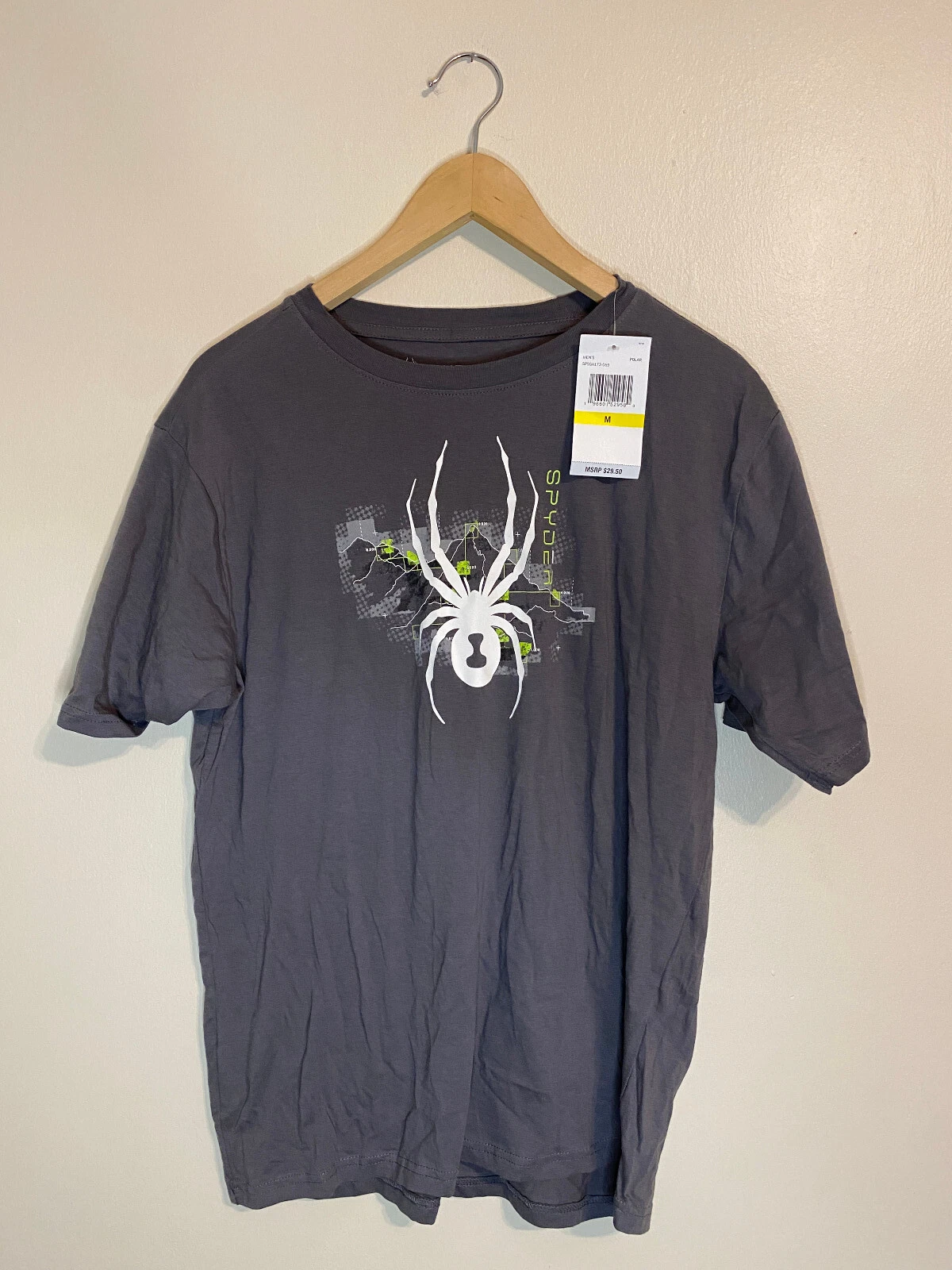 NEW Men's SPYDER Performance Athletic Gym Logo T-Shirt - Size Medium (M)