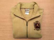 Walt Disney World Unisex Adult Tan Zip Embroidered L/S Fleece Sweatshirt Jacket