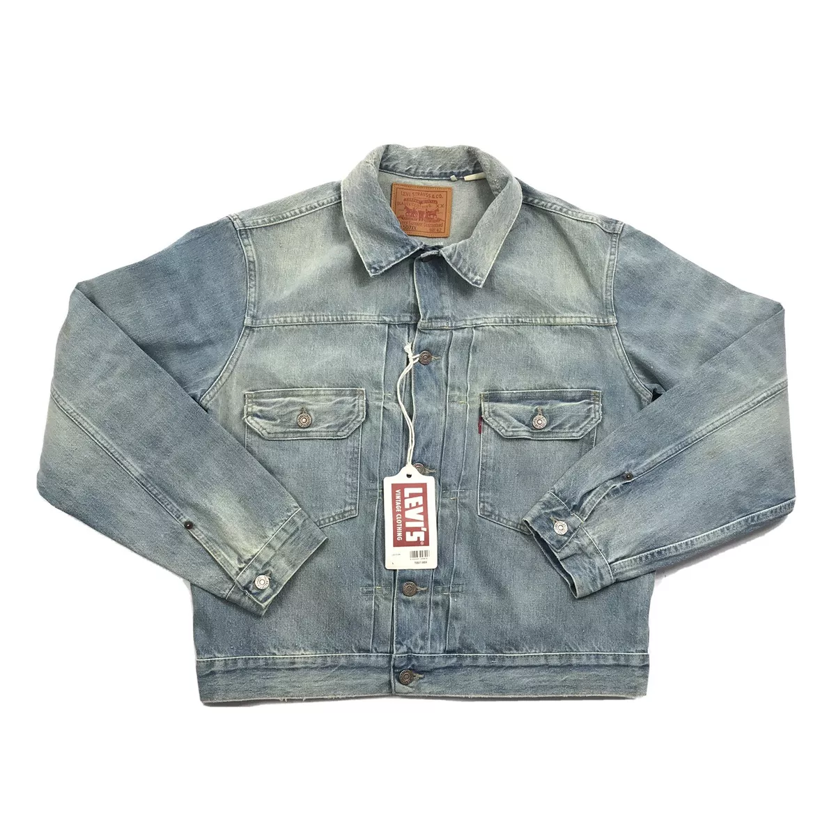 LEVI’S VINTAGE CLOTHING 1953 TYPE II DENIM BREAK WATER JACKET SIZE: L