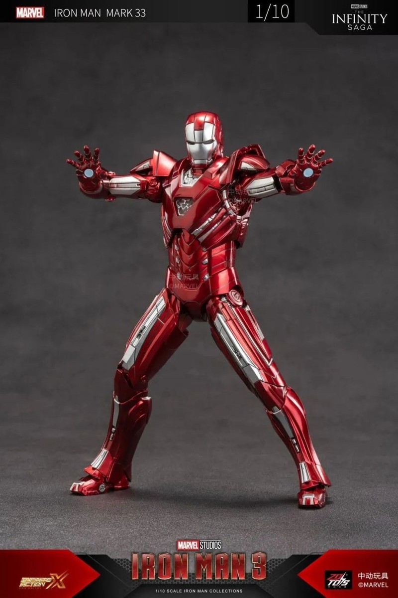 ZD Toys Marvel Avengers 1/10 Iron Man MK33 Action Figure | eBay