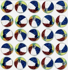 Jolee's Boutique BEACH BALLS REPEATS Dimensional Stickers - 25 pcs