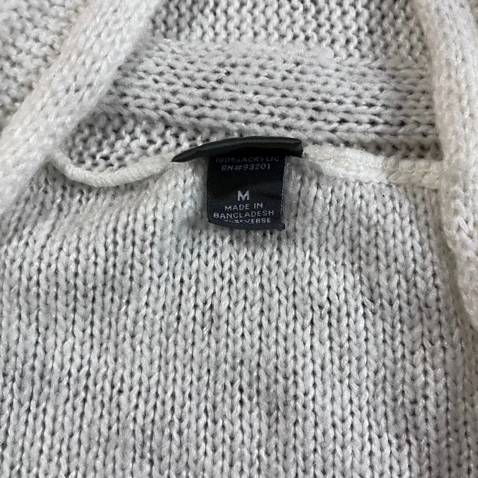 Camisa pulóver blanca sin mangas Dots acrílica para mujer talla mediana Foto 2 de 4