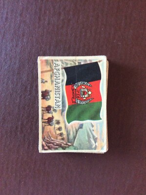 B8c Trade Card Abc A&bc Flags Of The World Large No 46 Afghanistan Creased