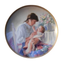 "First Touch" by William Chambers Portraits Of Motherhood Collectible Plate