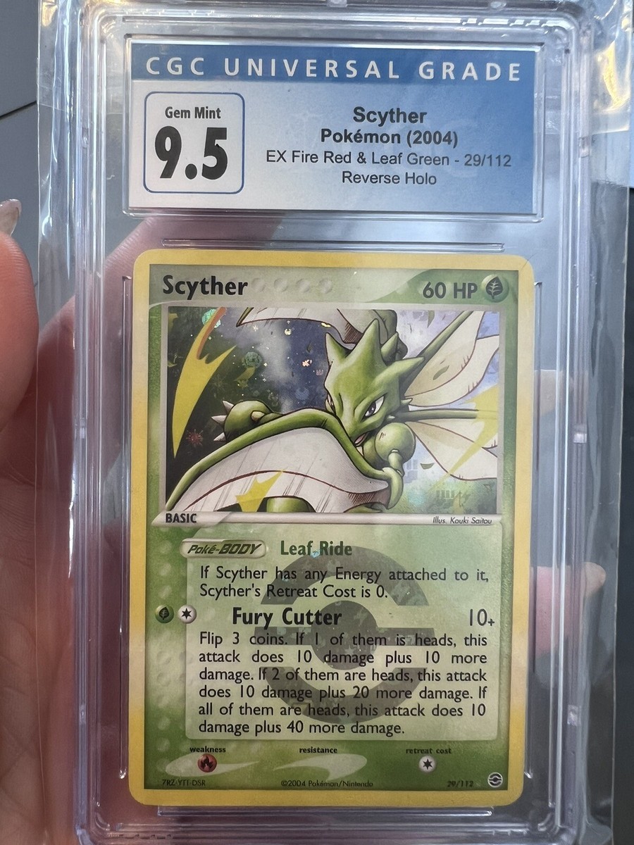Pokémon Scyther 29/112 Rev. Holo Rare 2004 EX Fire Red Leaf Green