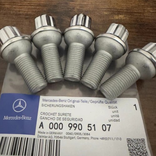 5Pcs Genuine Wheel Lug Bolts Nuts 0009905107 For Mercedes Benz C207 W204 W211 eBay