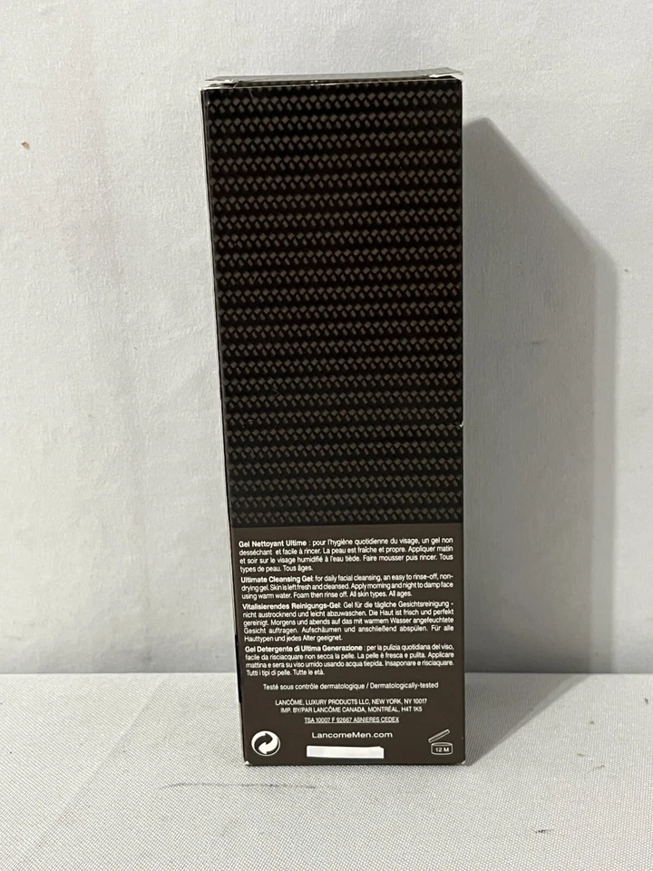 Gel limpiador facial Lancome Men Ultimate, lavado facial para hombres, 3,4 OZ Foto 4 de 4