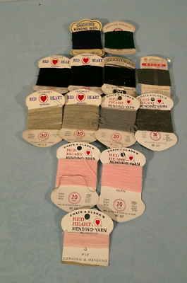 Set of 12 new and barely used Red Heart, American Thread, Cynthia Mills