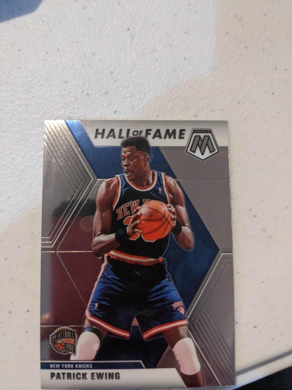  2019 2020 PANINI MOSAIC PATRICK EWING #289 HALL OF FAME SILVER PRIZM KNICKS 