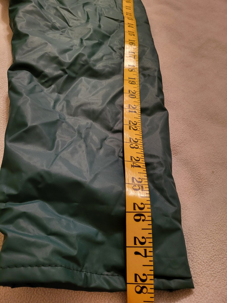 VTG SailMaker Outerwear Rain Hooded Jacket Green Lined