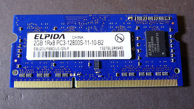 ELPIDA 2GB 1Rx8 PC3-12800s-11-10-B2