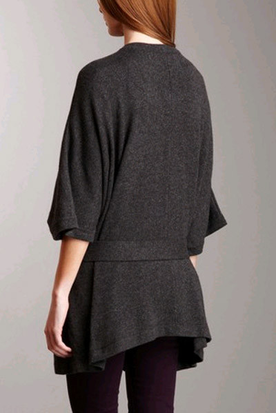 Cardigan Oversize BCBG MAX AZRIA Heather Charcoal - Taille S - Neuf Avec étiquettes - En Mélange Coton