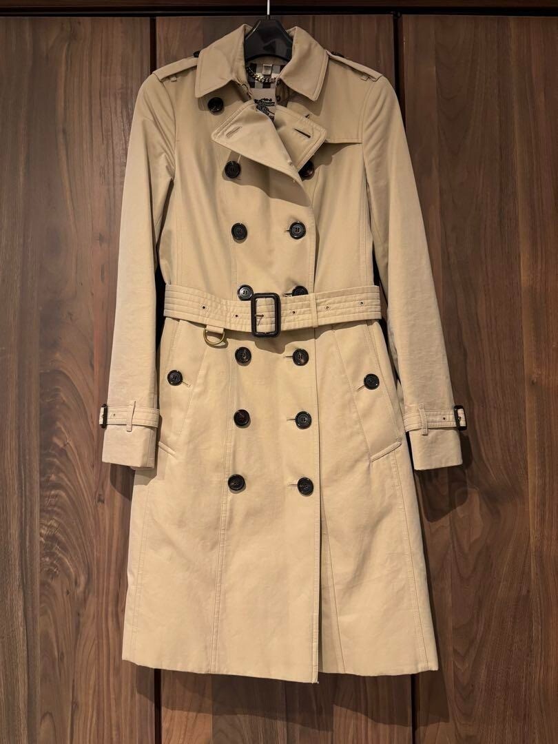 BURBERRY The Kensington Long Nova Check Lined Trench Coat BURBERRY The Kensington Long Nova Check Lined Trench Coat