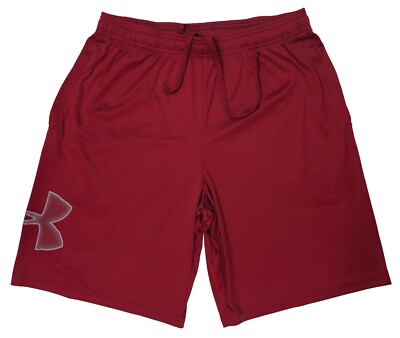 Under Armour Activewear Shorts Herren Rot Shorts Größe L Taille 32 In Polyester