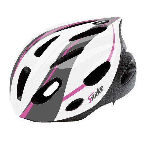 CASCO BICI SNAKE II TAGLIA M 53/56 BIANCO / ROSA MV-TEK | eBay