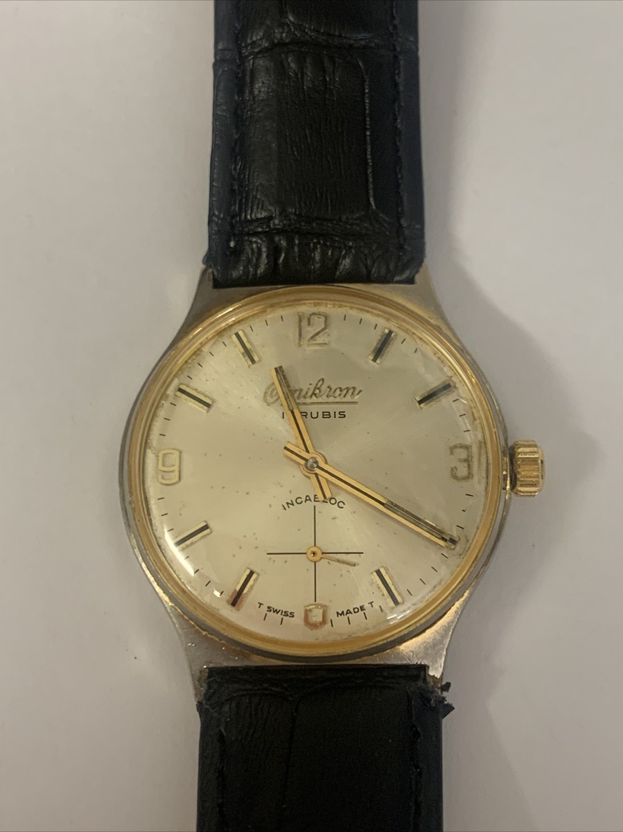 Men's Omikron 17 Rubies Incabloc Swiss Made Watch | eBay