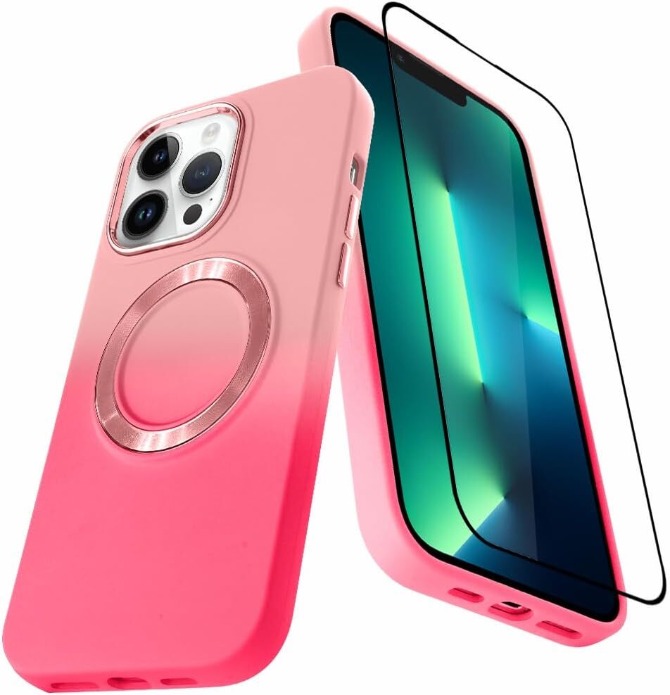 Designed for iPhone 13 Pro Max Case,Compatible with MagSafe Gradient with Screen