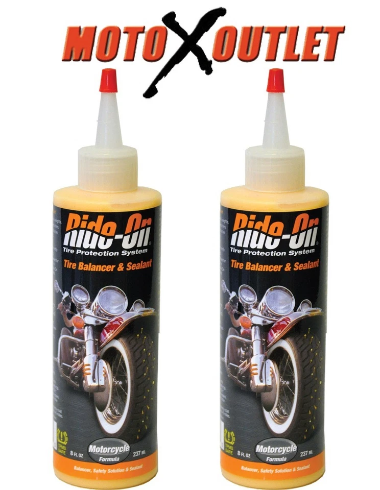 Paquete de 2 selladores y equilibradores de neumáticos de motocicleta Kawasaki Honda Yamaha Foto 2 de 4