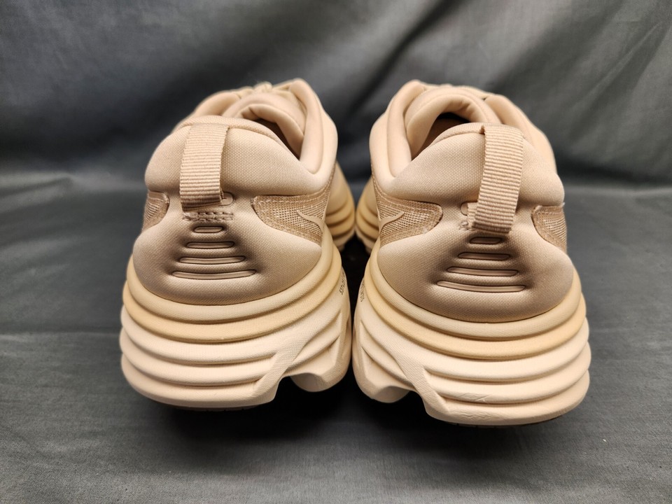 Hoka Men's Bondi 8 Running Sneakers Mesh 1123202 Sand Size 12 NEW NO