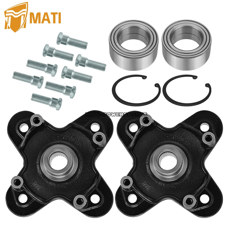 2 X cubos de roda dianteira ou traseira e kits de parafusos de rolamento para Polaris RZR 900 2015-2020 - Imagem 3 de 4