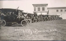 The Big Automobile Town Dundurn Saskatchewan Canada c1910 Real Photo RPPC