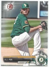 A.J. Puk Oakland A's 2017 Bowman Draft Baseball