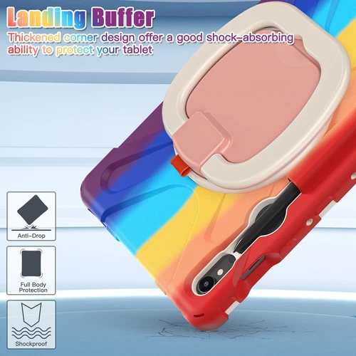 For Samsung Galaxy Tab S9 Ultra S9 Plus S8 Rotating Shockproof Carry Tablet Case - 第 71/89 張圖片