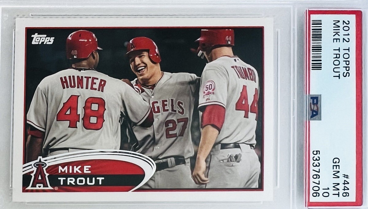 2012 Topps Mike Trout RC Rookie Card #446 PSA 10 💎 Beauty | eBay