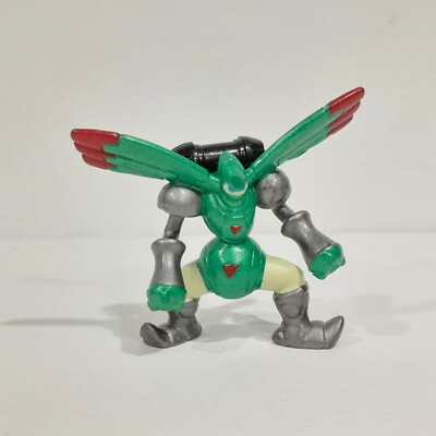 2001 Digimon Digital Monsters 2'' Metallic Green Rapidmon Mini Figure H-T Bandai