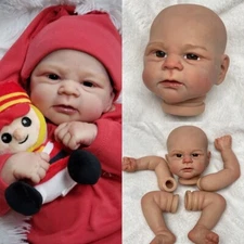 18Inch Elijah Bald DIY Reborn Doll Kits Painted By Artists Unassembly Baby Doll