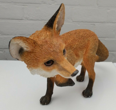 Superb Rare Natural World Country Artists 13'' Fox Kit ~ First Venture Fox Cub