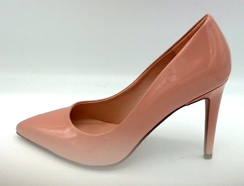 DOROTHY PERKINS SIZE 5 6 8 NUDE PINK BLUSH EMILY PATENT HIGH COURT SHOES NEW - Picture 5 of 10