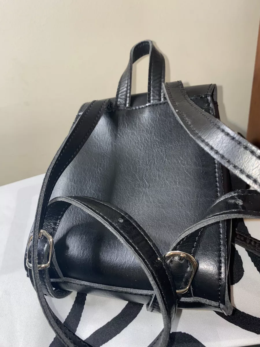 Brandy melville black online faux leather purse