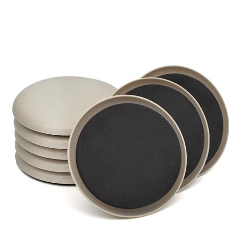 12 Pcs 3 1/2 Inch Furniture Slider Pads for Hardwood Floors Furniture Movers - Picture 1 of 7