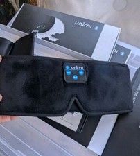 UNIMI 3D Bluetooth Eye Mask Play Music Plane Travel SOFT Washable LOT 5 Five