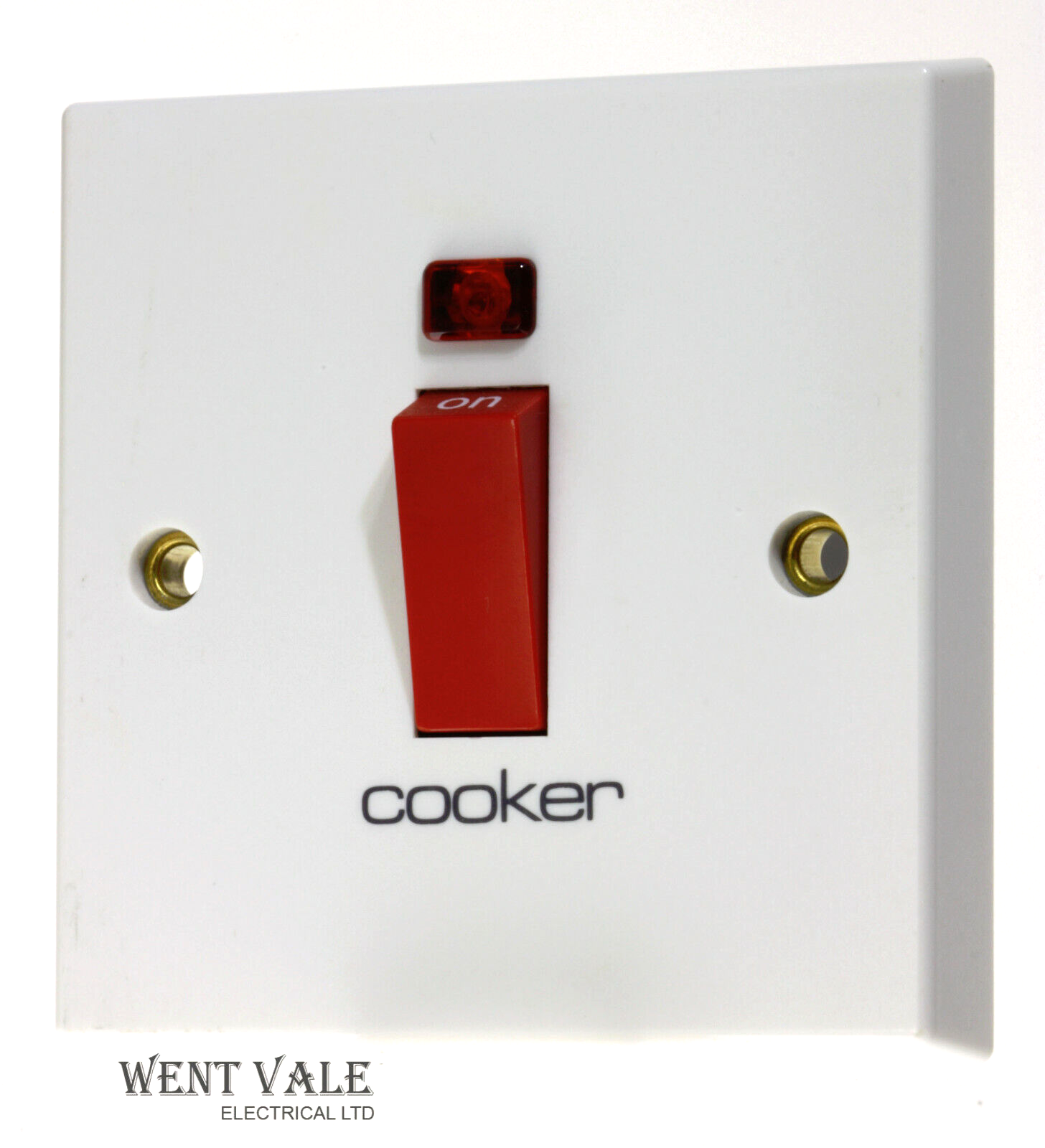 MEM Intra Range - M326N (FM2112) - 50a Double Pole Switch With Neon ""Cooker""