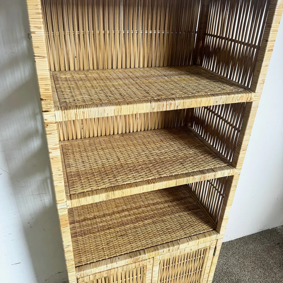 Etagere de mimbre costero boho chic Foto 3 de 4