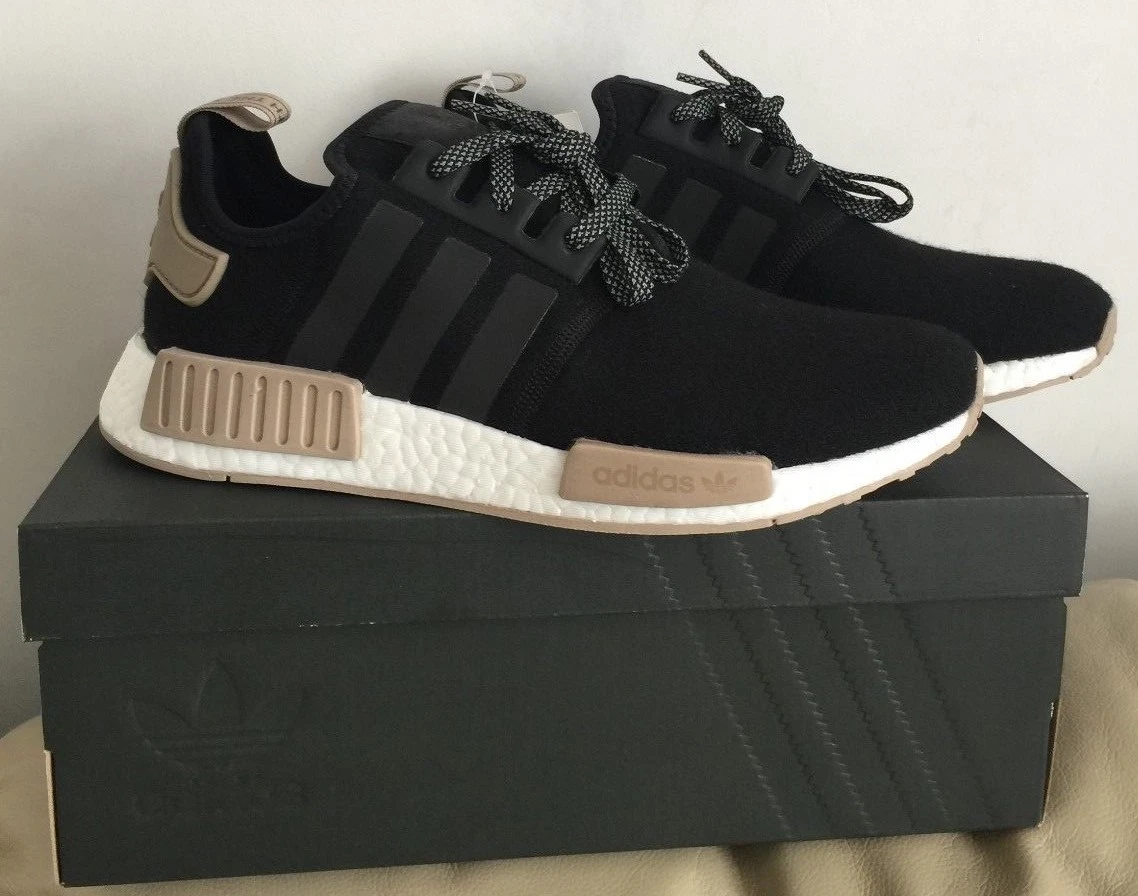 ADIDAS NMD WOOL BLACK/WHITE/TRACE KHAKI (CQ0760) TRAINERS VARIOUS |