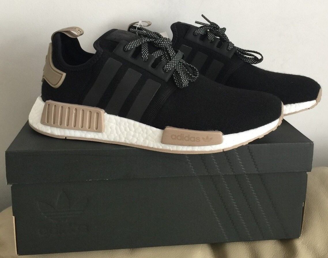 Máquina de escribir persona Ya ADIDAS NMD R1 WOOL BLACK/WHITE/TRACE KHAKI (CQ0760) MEN TRAINERS VARIOUS  SIZES | eBay