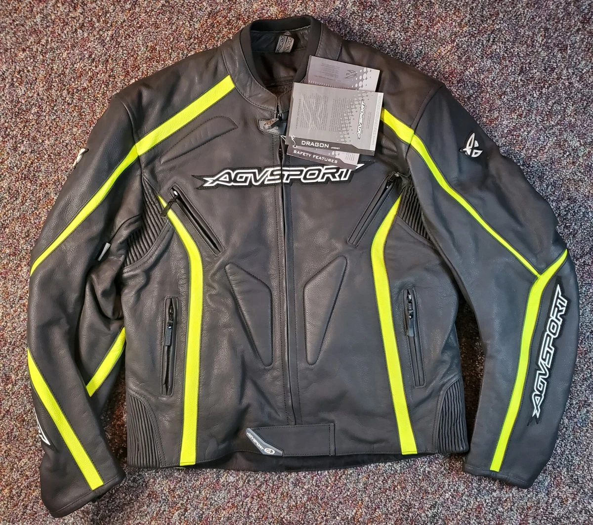 Agv sport dragon leather best sale jacket