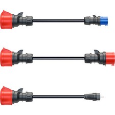 go-e Adapterset für Gemini flex 22 kW, 3-teiliges Set, schwarz
