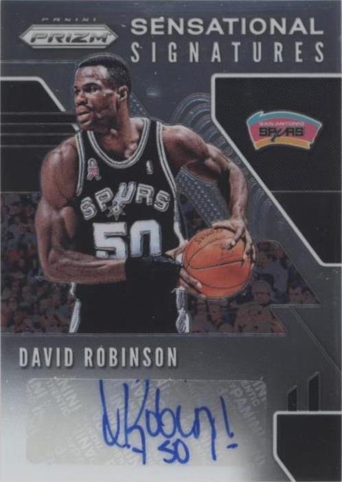 Dave Rabin Signature 2019-20 Panini Prizm - Sensational Signatures David Robinson #SS-DRB ...