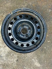 BMW 3 Series E30 Black Steel Rim Wheel Genuine 5.5JX14 ET35 1178826