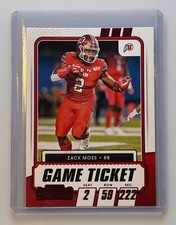 Zack Moss Game Ticket Red Foil 2021 Panini Contenders Draft Picks Football #69