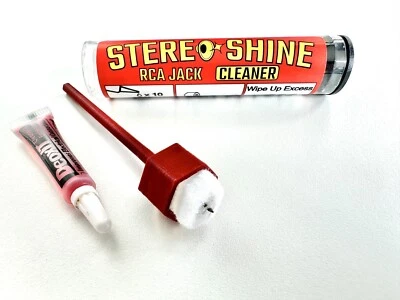 Stereo Shine RCA/Phono Jack Cleaner - Powered by DeoxIT D Series