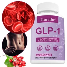 GLP-1 fat-burning dietary supplement suitable for weight loss management,120caps